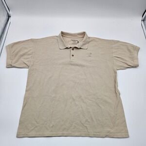 A Cast Exclusive Collection Mens Tan Mickey Mouse Embroidered Polo Shirt Large